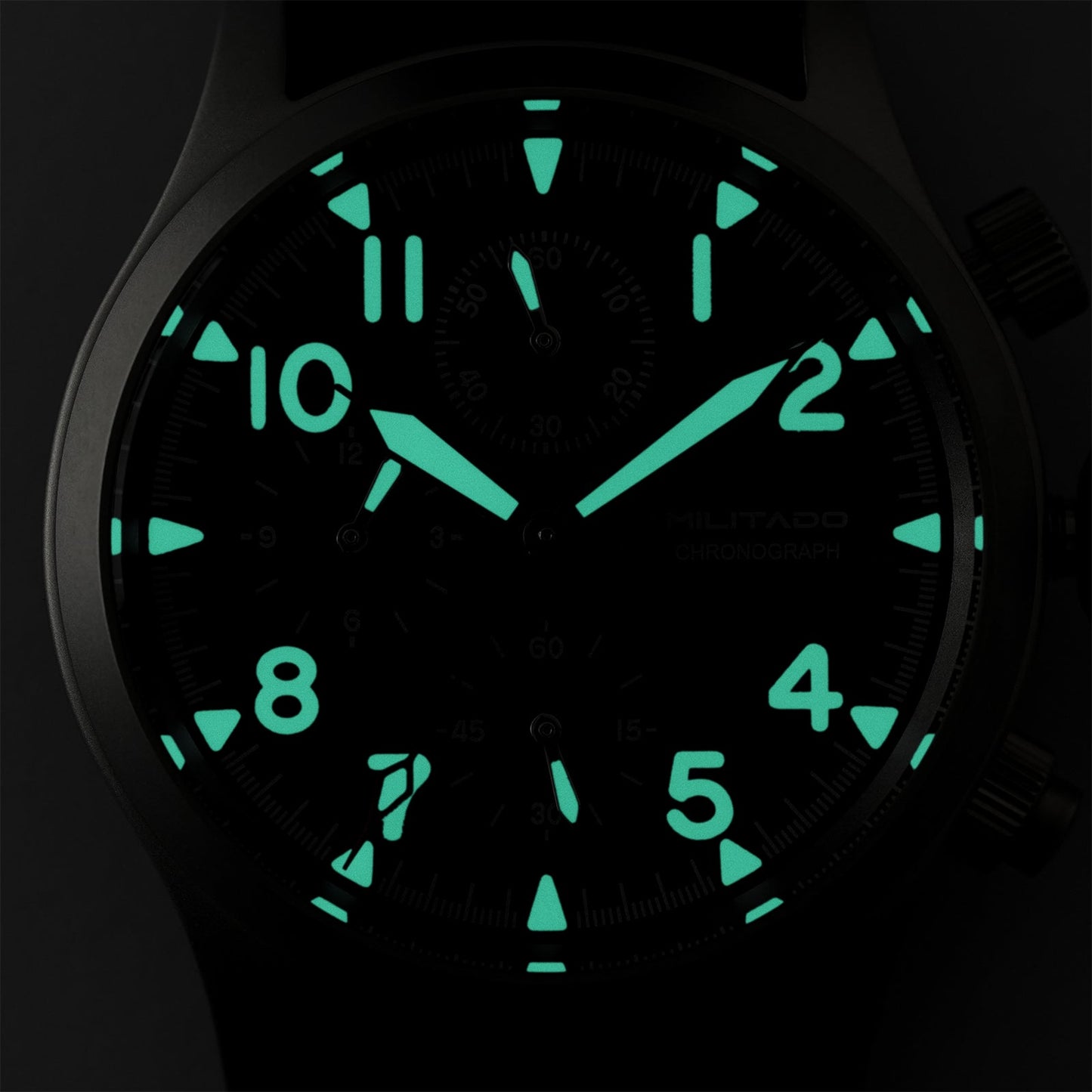 Militado 39mm Retro Chronograph Watch Military Watch ML1868