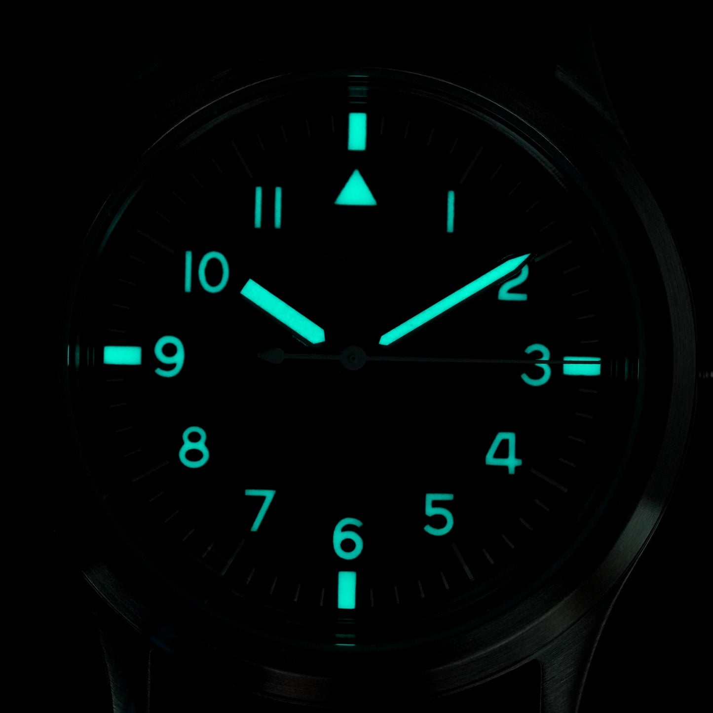 ★618 Big Sale★ Militado 36mm Sapphire Crystal Retro Military Watch VH31/VH65 ML14