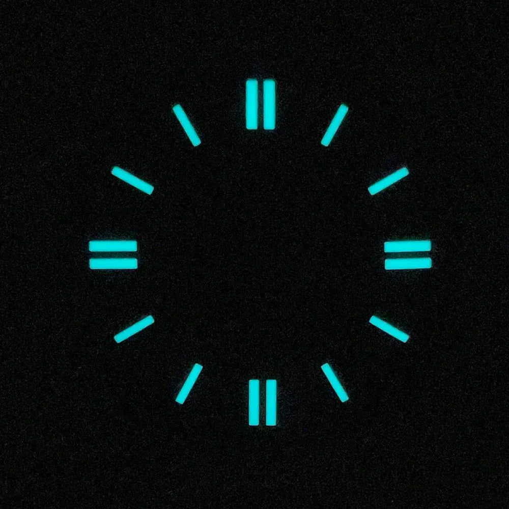 Double bar 28.5mm Watch Dials for NH35A NH38 Movement No Date with BGW9 Lume NH35 Dial Green Orange Blue PzpNqzZr - Tandorio Watches