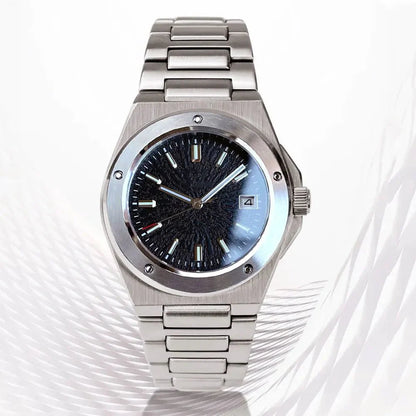 Engineer Watch Tandorio TD331S Blue Teacup Pattern Date Face Sapphire 10bar NH35 Automatic Lumimous Dress - Tandorio Watches