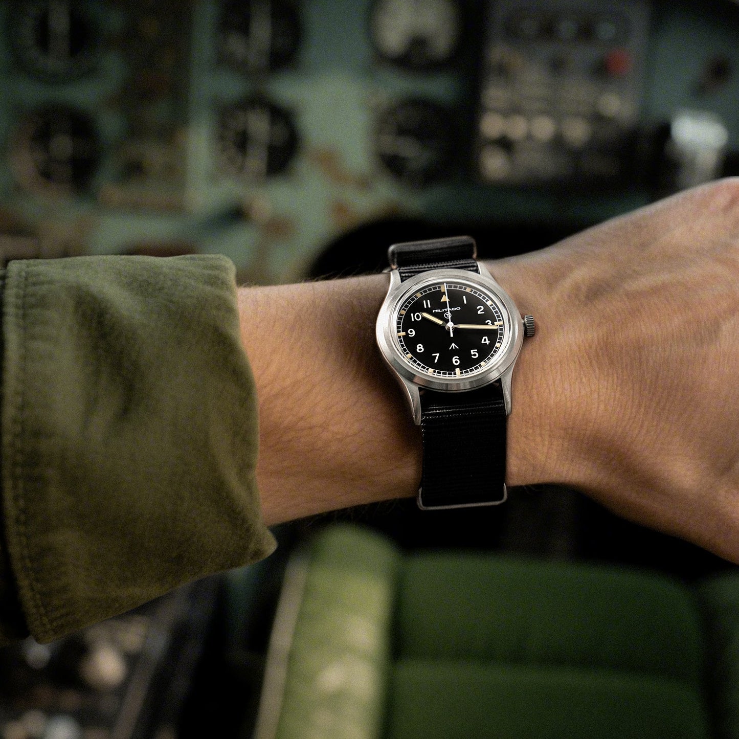 ★New Released★Militado 36mm Field Watch VH31 Sweeping Movt D12 Dial ML15