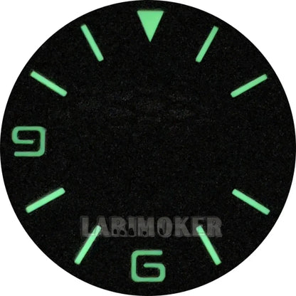 honeycomb texture watch dial is 29mm green luminous suitable for replacing parts of NH35 and NH36 movements - Tandorio Watches