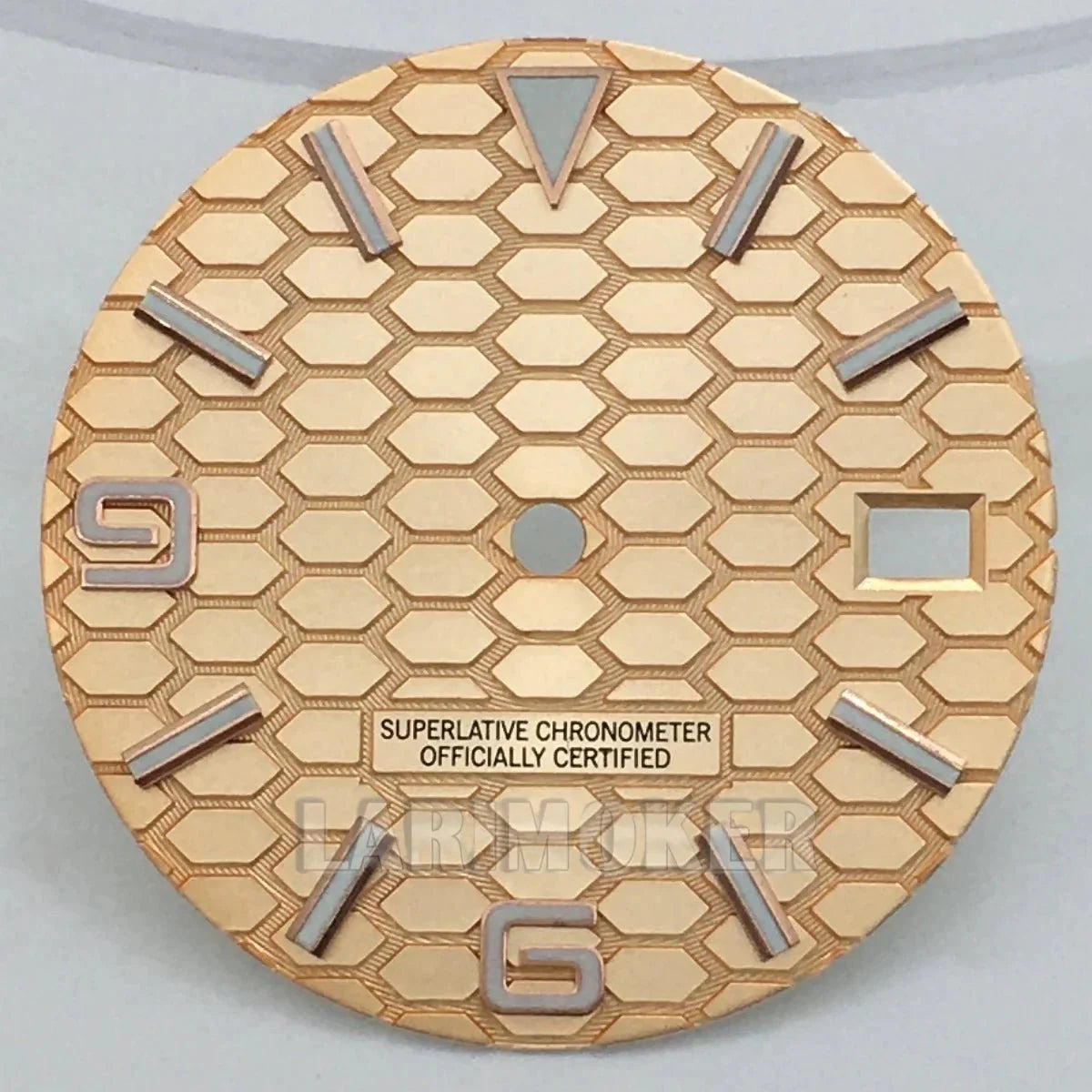 honeycomb texture watch dial is 29mm green luminous suitable for replacing parts of NH35 and NH36 movements - Tandorio Watches