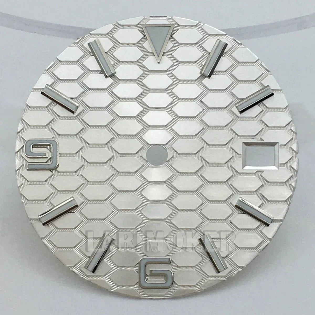 honeycomb texture watch dial is 29mm green luminous suitable for replacing parts of NH35 and NH36 movements - Tandorio Watches