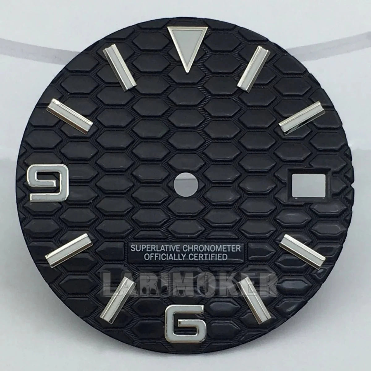 honeycomb texture watch dial is 29mm green luminous suitable for replacing parts of NH35 and NH36 movements - Tandorio Watches