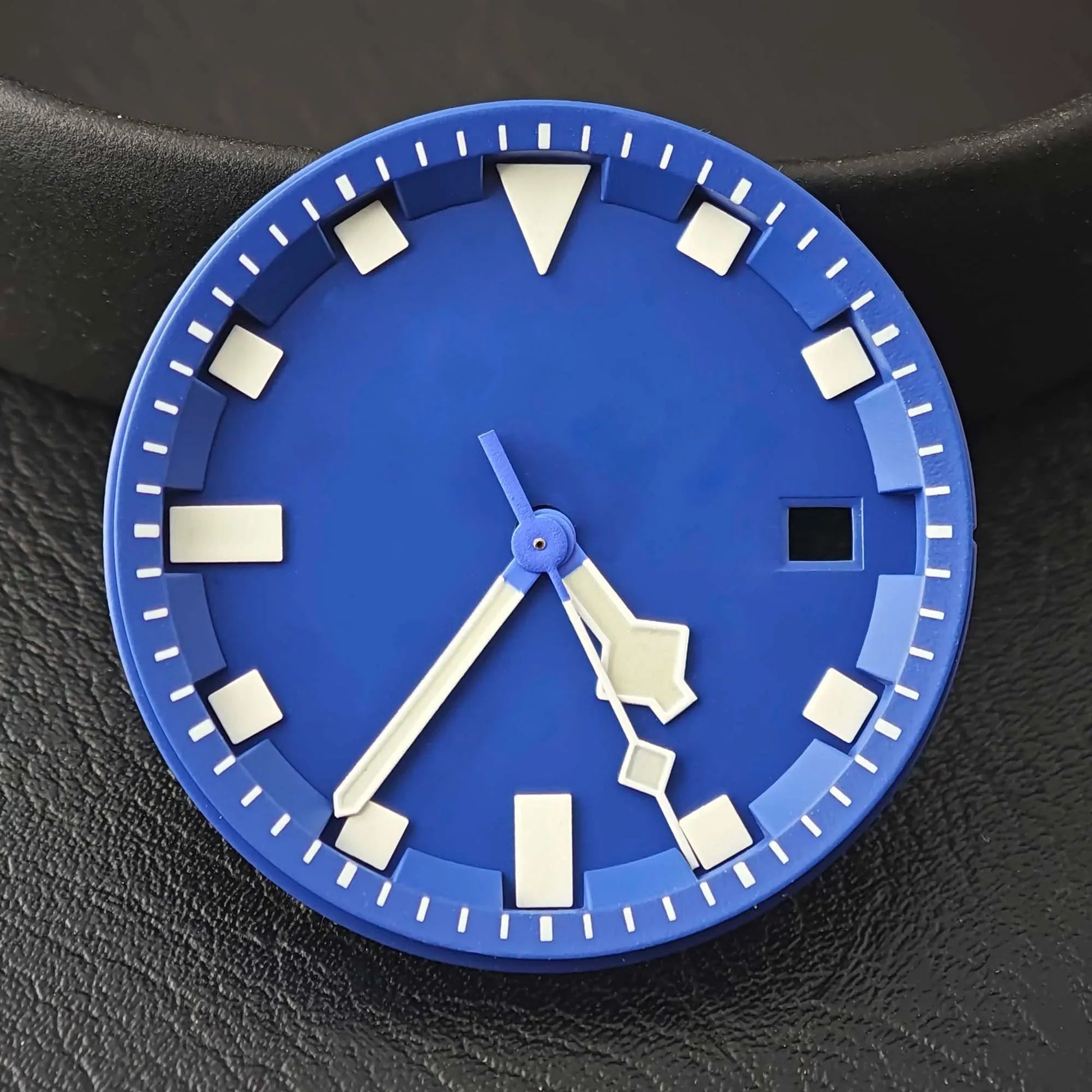 Miyota 8215 dial 31.8mm blue - green luminous dial/hands, suitable for dial replacement of 8215 automatic mechanical movement - Tandorio Watches