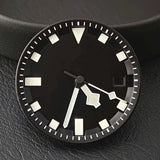 Miyota 8215 dial 31.8mm blue - green luminous dial/hands, suitable for dial replacement of 8215 automatic mechanical movement - Tandorio Watches