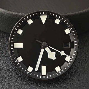 Miyota 8215 dial 31.8mm blue - green luminous dial/hands, suitable for dial replacement of 8215 automatic mechanical movement - Tandorio Watches