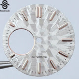 NH38 dial 28.5mm Texture Watch Dial Green Luminous Modification Watch Accessories Watch Faces for NH38 Movement - Tandorio Watches