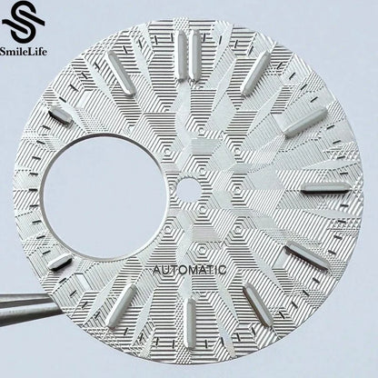 NH38 dial 28.5mm Texture Watch Dial Green Luminous Modification Watch Accessories Watch Faces for NH38 Movement - Tandorio Watches