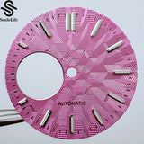 NH38 dial 28.5mm Texture Watch Dial Green Luminous Modification Watch Accessories Watch Faces for NH38 Movement - Tandorio Watches