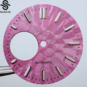 NH38 dial 28.5mm Texture Watch Dial Green Luminous Modification Watch Accessories Watch Faces for NH38 Movement - Tandorio Watches