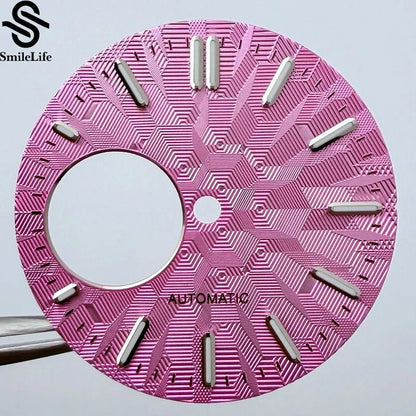 NH38 dial 28.5mm Texture Watch Dial Green Luminous Modification Watch Accessories Watch Faces for NH38 Movement - Tandorio Watches