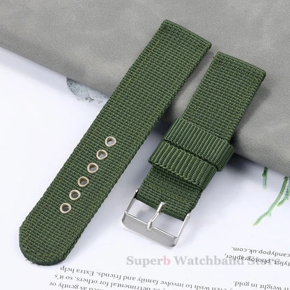 Nylon Canvas Watch Band 16mm 18mm 20mm 22mm Woven Soft Belt Universal Bracelet for Men Women Sport Quick Release Wrist Band - Tandorio Watches