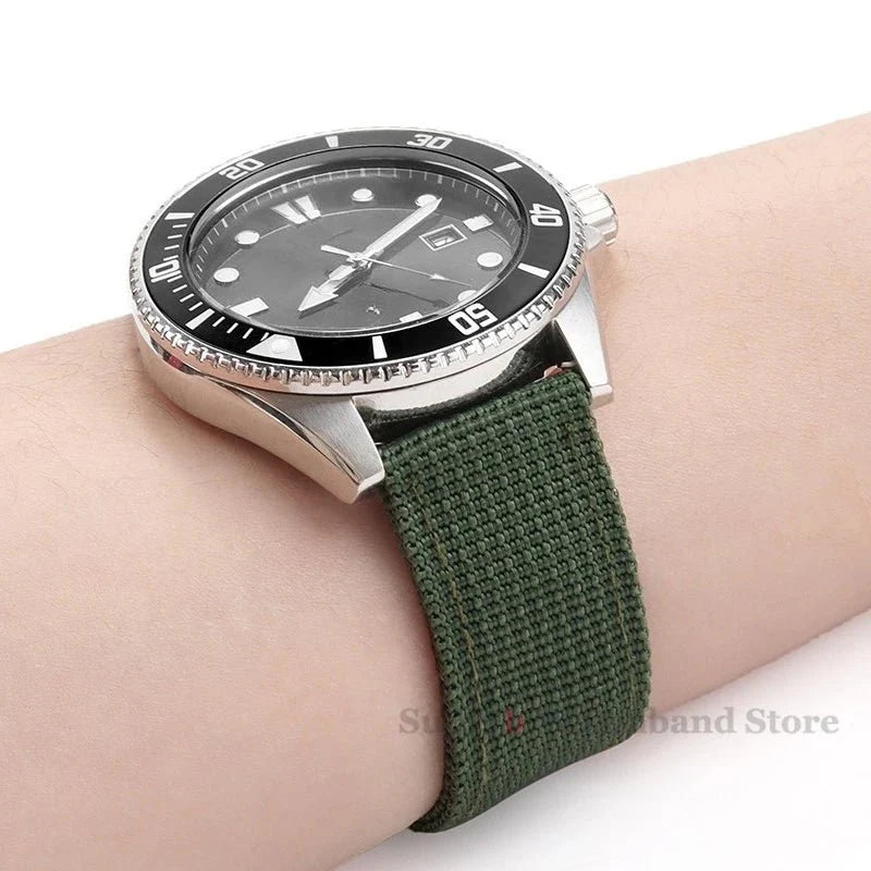 Nylon Canvas Watch Band 16mm 18mm 20mm 22mm Woven Soft Belt Universal Bracelet for Men Women Sport Quick Release Wrist Band - Tandorio Watches