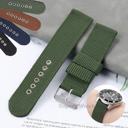 Nylon Canvas Watch Band 16mm 18mm 20mm 22mm Woven Soft Belt Universal Bracelet for Men Women Sport Quick Release Wrist Band - Tandorio Watches