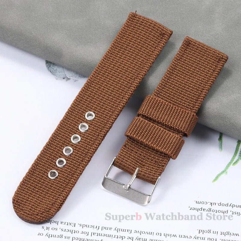 Nylon Canvas Watch Band 16mm 18mm 20mm 22mm Woven Soft Belt Universal Bracelet for Men Women Sport Quick Release Wrist Band - Tandorio Watches