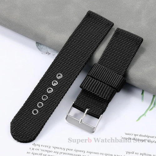 Nylon Canvas Watch Band 16mm 18mm 20mm 22mm Woven Soft Belt Universal Bracelet for Men Women Sport Quick Release Wrist Band - Tandorio Watches