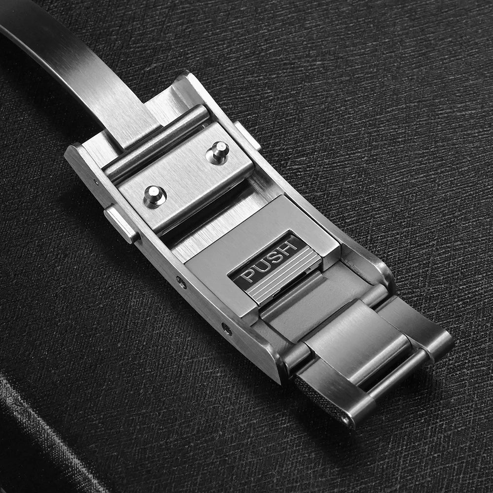 Peer with big name San Martin New Fly Adjustable Clasp Watch Parts Bracelet Clasp For 16mm Specified Model Buckle Folding Clasp Non - universal - Tandorio Watches