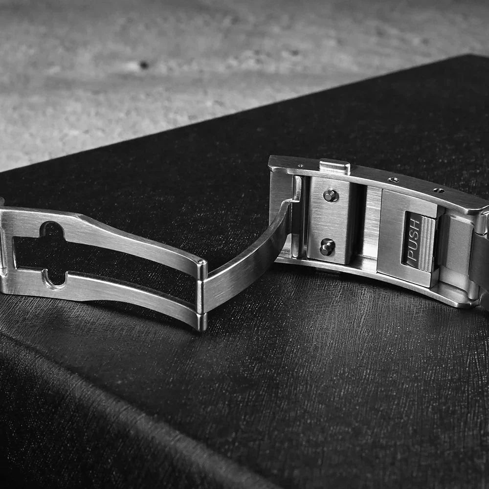 Peer with big name San Martin New Fly Adjustable Clasp Watch Parts Bracelet Clasp For 16mm Specified Model Buckle Folding Clasp Non - universal - Tandorio Watches