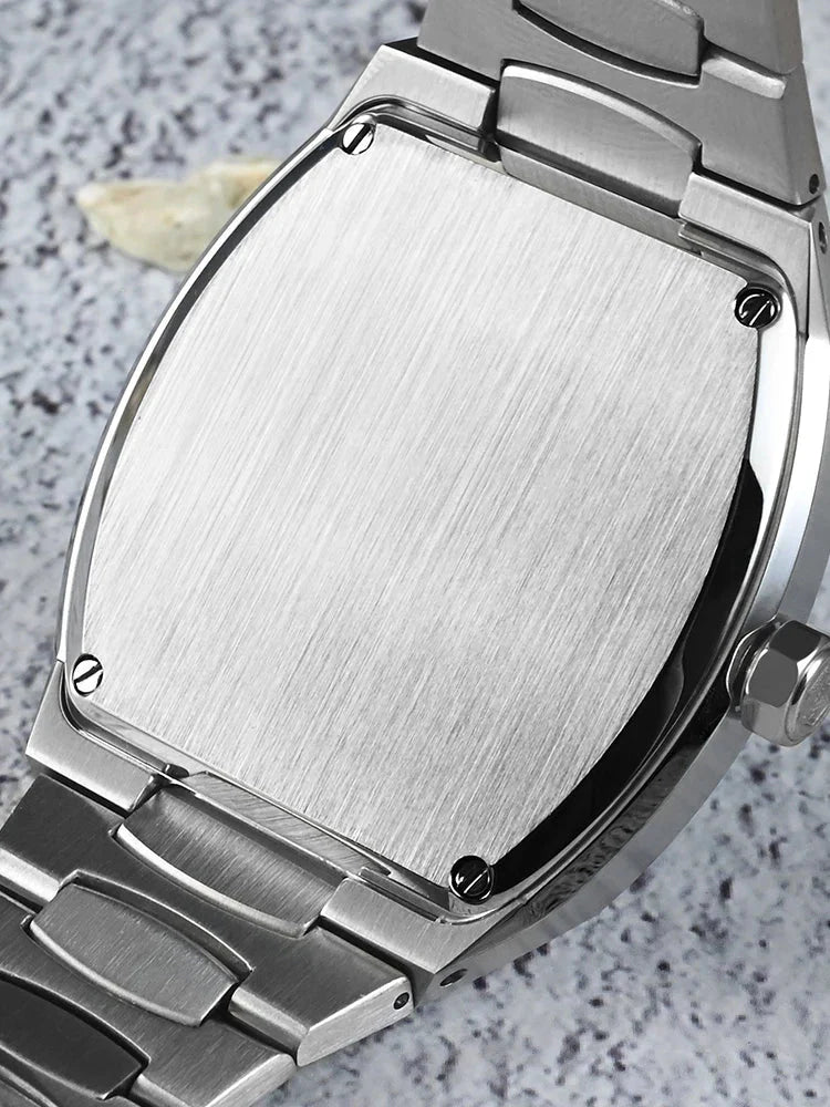 San Martin Dress Watch SN0145 39.5mm Tonneau Luxury Mineral Dial PT5000 SW200 Automatic AR Sapphire Luminous - Tandorio Watches