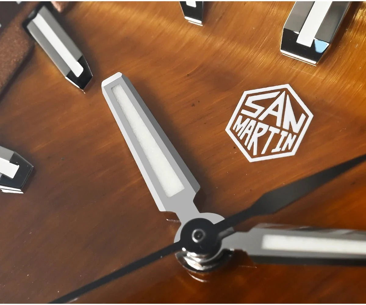 San Martin Dress Watch SN0145 39.5mm Tonneau Luxury Mineral Dial PT5000 SW200 Automatic AR Sapphire Luminous - Tandorio Watches