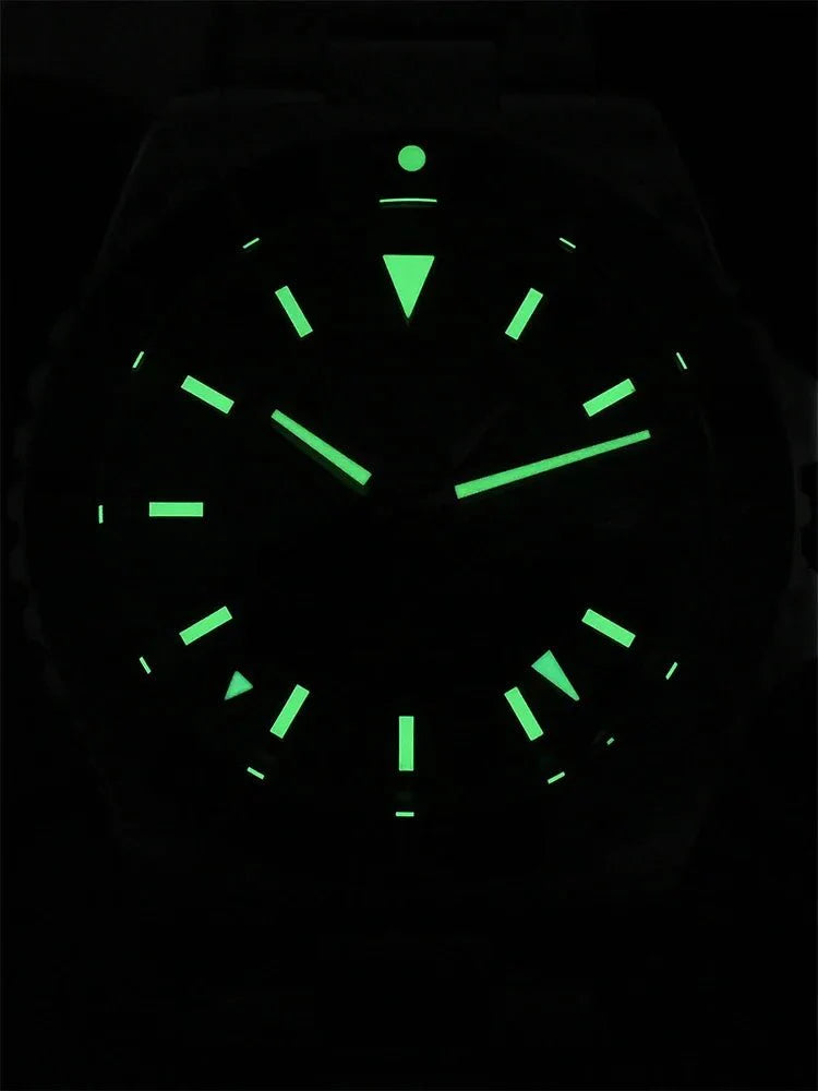 San Martin GMT Dive Watch SN0136 39mm NH34 Automatic Sunburst Enamel Dial AR Sapphire C3 Green Luminous - Tandorio Watches