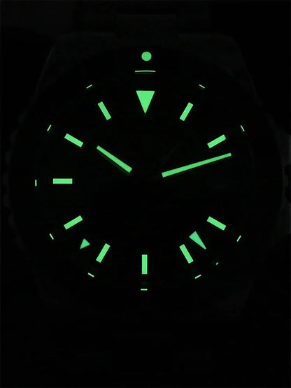 San Martin GMT Dive Watch SN0136 39mm NH34 Automatic Sunburst Enamel Dial AR Sapphire C3 Green Luminous - Tandorio Watches