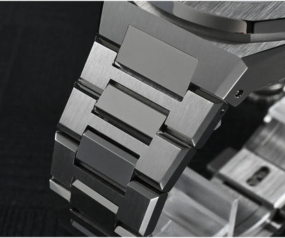 San Martin Nautilus MOD SN0075G 43mm Sw200 PT5000 Automatic AR Sapphire 20 ATM BGW - 9 - Tandorio Watches