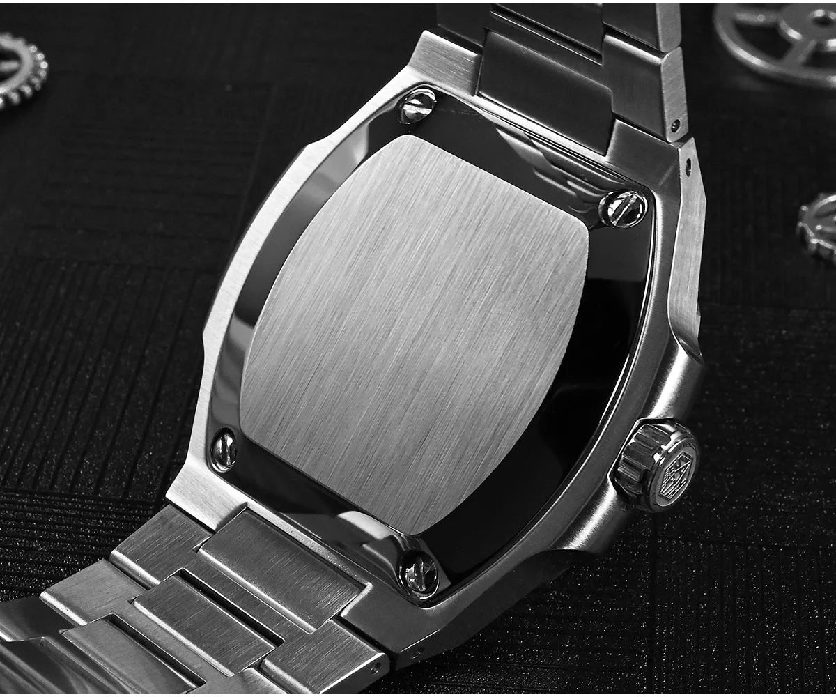 San Martin Nautilus MOD SN0075G 43mm Sw200 PT5000 Automatic AR Sapphire 20 ATM BGW - 9 - Tandorio Watches