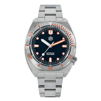 San Martin SN0067 40mm Diver Watch YN55 Automatic AR Sapphire 20Bar Swiss Lume - Tandorio Watches