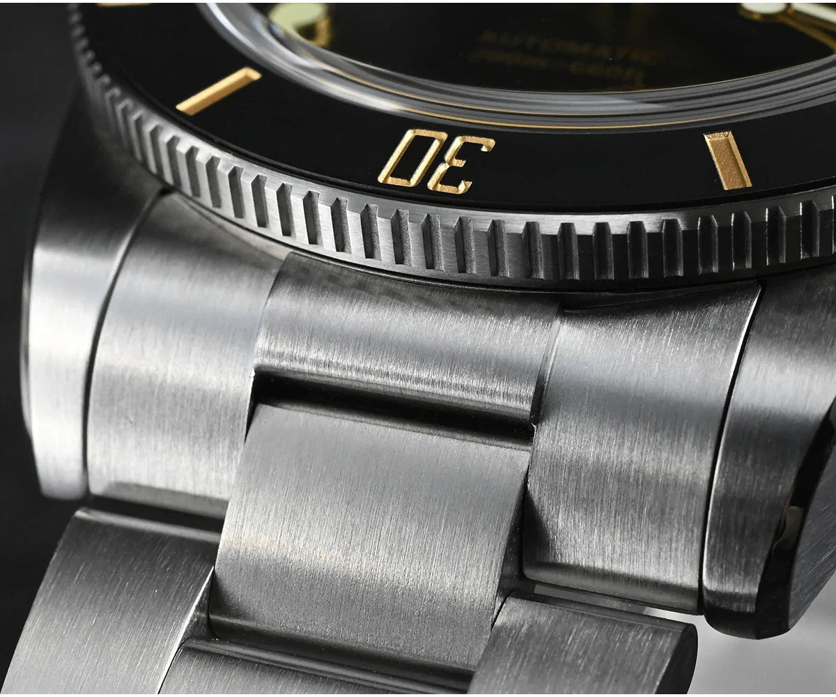 San Martin SN0138G New 37mm BB54 Vintage Diver Watch NH35 Automatic AR Sapphire C3 Luminous 20Bar - Tandorio Watches