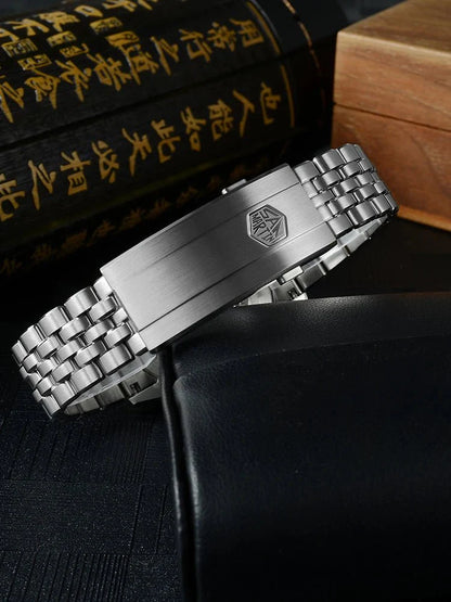 San Martin SN0144 39mm Gada Watch Sunburst JianZhan Miyota 90S5 Automatic Ar Sapphire Swiss Lume 10Bar - Tandorio Watches