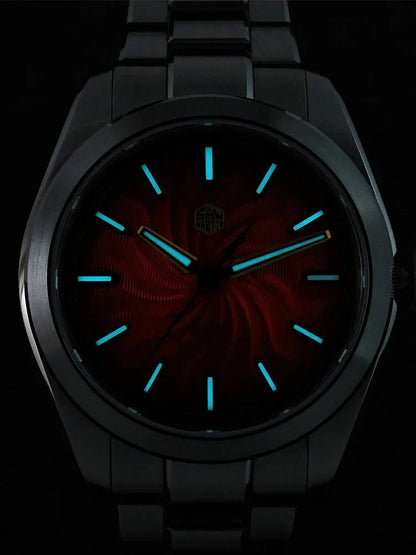 San Martin SN0144 Dress Watch 2025 Guilloche Dial Snake Year Limited 39mm Miyota 90S5 Automatic Clear Caseback Ar Sapphire Swiss Lume - Tandorio Watches