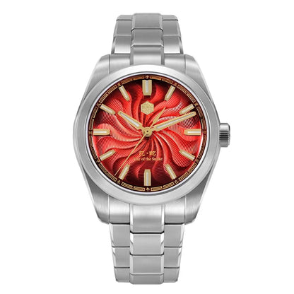 San Martin SN0144 Dress Watch 2025 Guilloche Dial Snake Year Limited 39mm Miyota 90S5 Automatic Clear Caseback Ar Sapphire Swiss Lume - Tandorio Watches