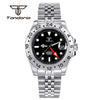 Tandorio 39mm NH34A GMT Automatic Wristwatch 10bar Diver Sapphire Crystal Glass Back TD051 - Tandorio Watches