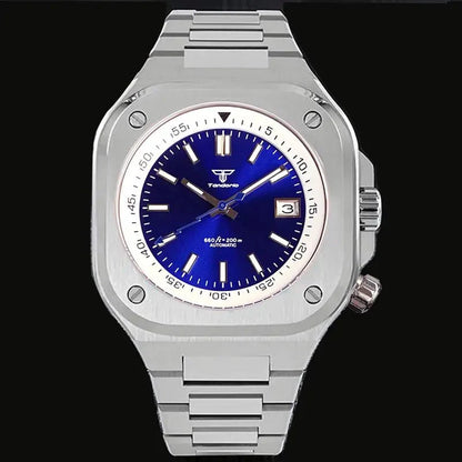 Tandorio 42mm Square Case 10ATM NH35A Automatic Chapter Ring Glass Back Fashion - Tandorio Watches