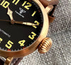 Tandorio 47mm NH35 pilot Watch CUSN8 Solid Bronze or 316L Steel Case 10ATM Sapphire TD025 - Tandorio Watches