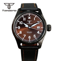 brown logo dial