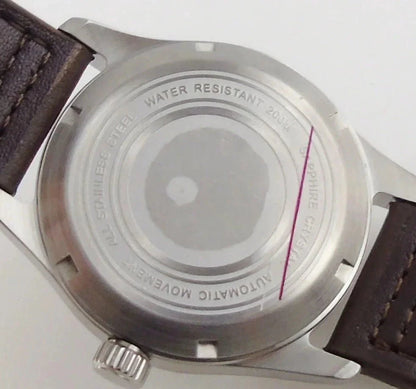 Tandorio NH35A 200m Waterproof Vintage Pilot 39mm Sapphire TD023 - Tandorio Watches