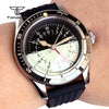 Tandorio TD213 NH34 GMT Watch Serica Homage Full Lume Two Tone Dial Domed Sapphire 20BAR Dive 40mm Men's Fashion Wristwatch - Tandorio Watches