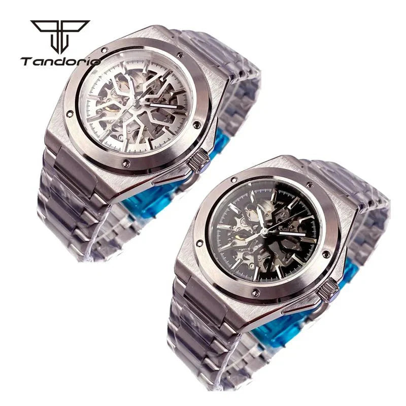 Tandorio TD331S Skeleton engineer watch NH70 Automatic Sapphire Diver 20bar - Tandorio Watches
