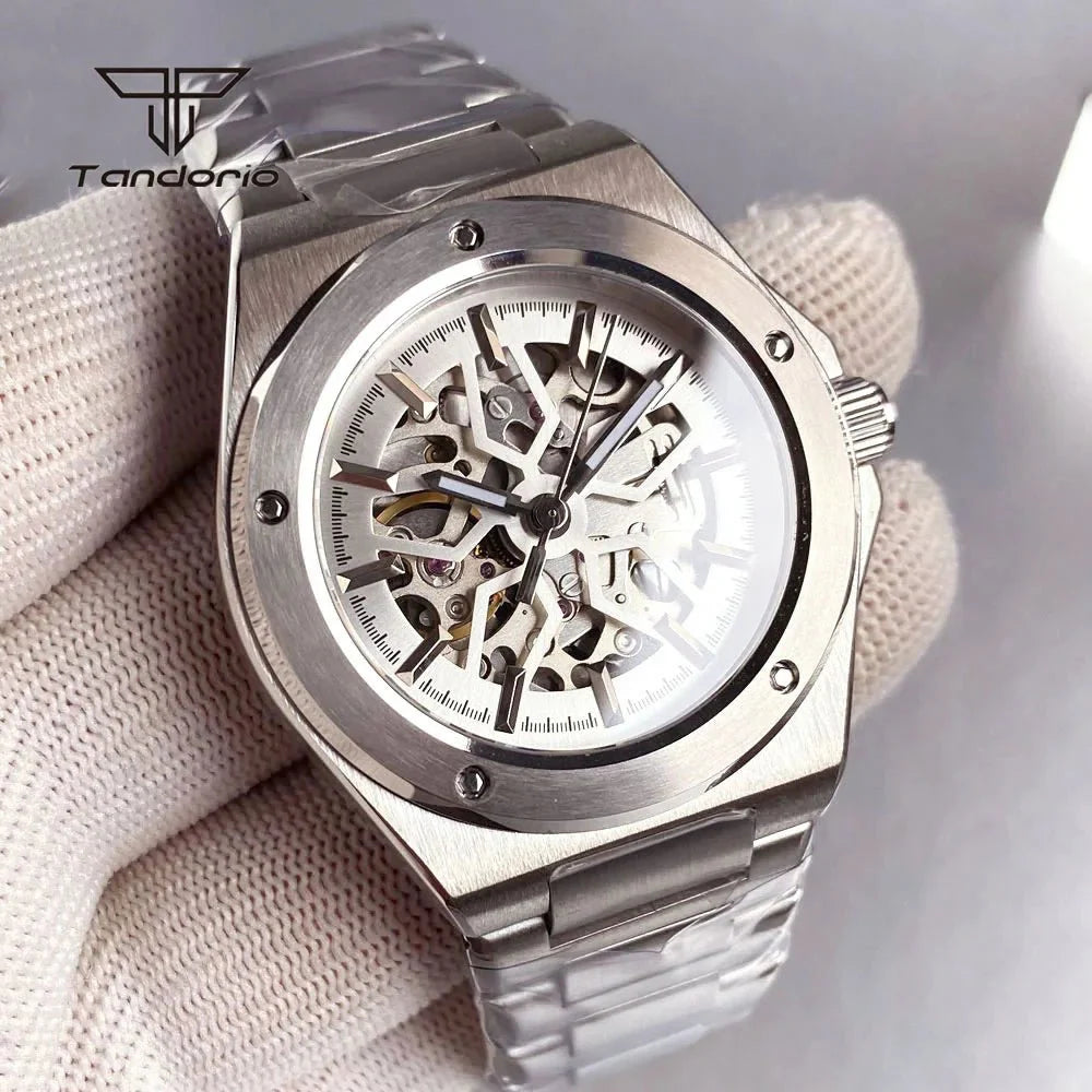 Tandorio TD331S Skeleton engineer watch NH70 Automatic Sapphire Diver 20bar - Tandorio Watches