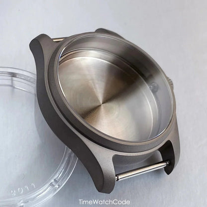 Ti - 2 Titanium Pilot Watch Case Aviator Watch Case 39mm for NH35 NH36 NH38 PT5000 ETA2824 SW200 Movement Sapphire 200M Waterproof - Tandorio Watches