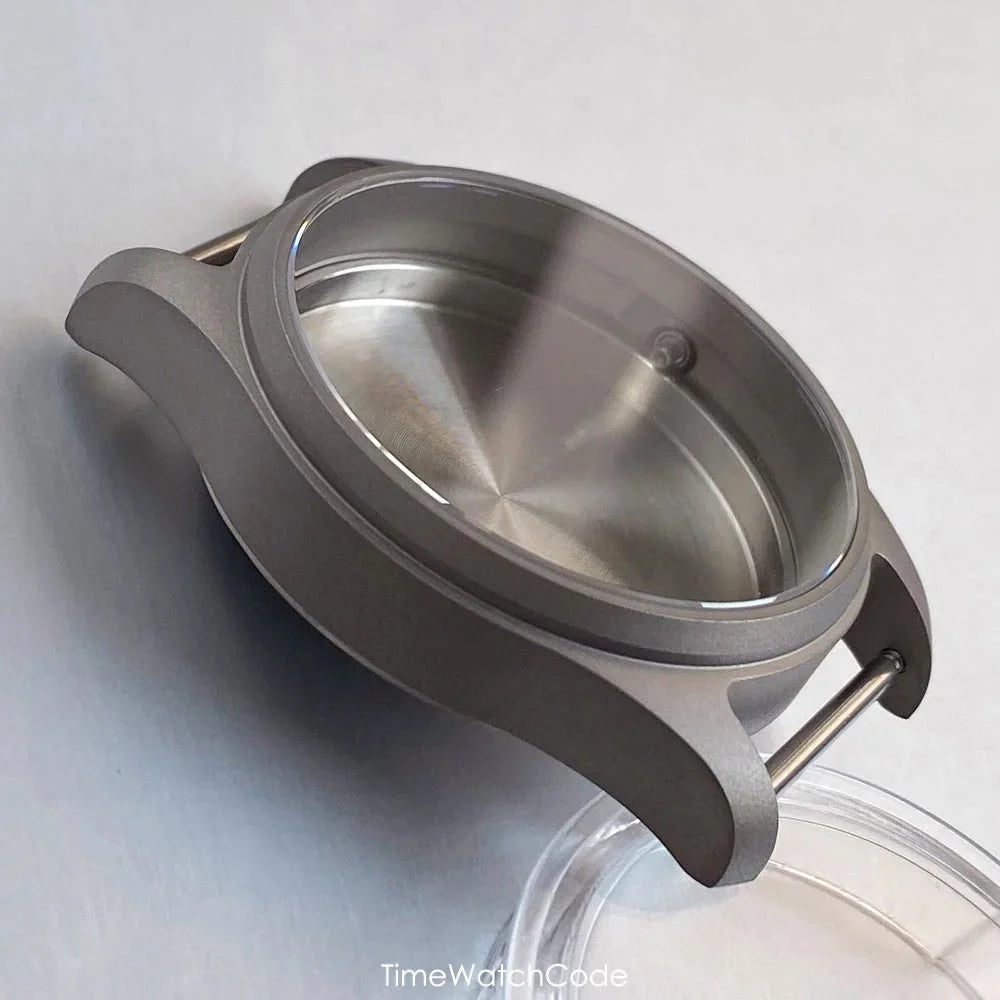 Ti - 2 Titanium Pilot Watch Case Aviator Watch Case 39mm for NH35 NH36 NH38 PT5000 ETA2824 SW200 Movement Sapphire 200M Waterproof - Tandorio Watches