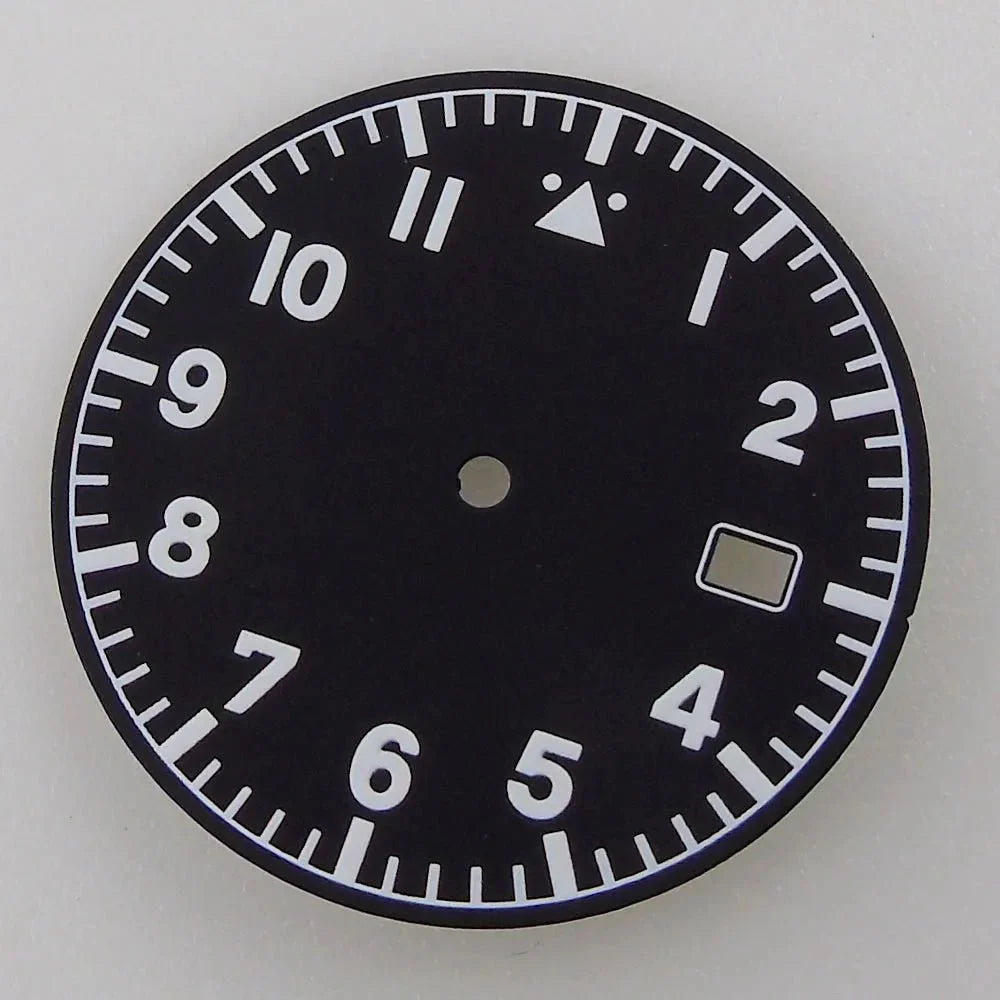 Ti - 2 Titanium Pilot Watch Case Aviator Watch Case 39mm for NH35 NH36 NH38 PT5000 ETA2824 SW200 Movement Sapphire 200M Waterproof - Tandorio Watches