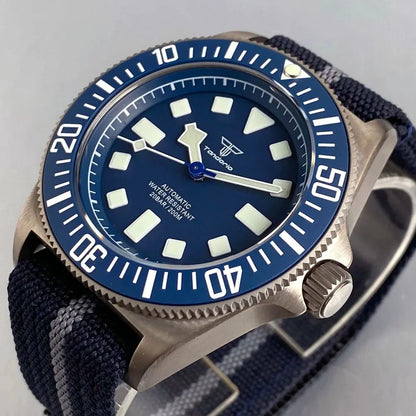 Titanium Diver Tandorio FXD TD267 42mm NH35 PT5000 Automatic Sapphire 200M Dive Watches Luminous Montres hommes Luminous - Tandorio Watches
