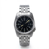 38MM Quartz Pilot Watch WristFull Q101  Sapphire Crystal Miyota 2035 waterproof 5Bar Swimming Luxury Dress 4 crown