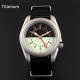Titanium Watch Wristfull 3801 3.8 SKX Mod Sandblast NH34 GMT 40mm Sapphire 20Bar Half Lume