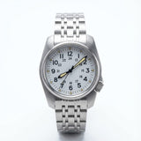 38MM Quartz Pilot Watch WristFull Q101  Sapphire Crystal Miyota 2035 waterproof 5Bar Swimming Luxury Dress 4 crown